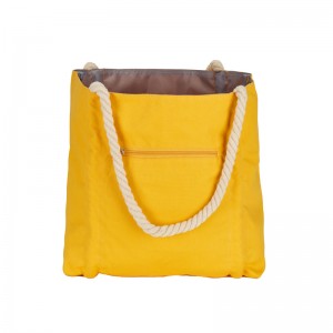 Sac fourre-tout Summer Beach en coton avec anse en corde